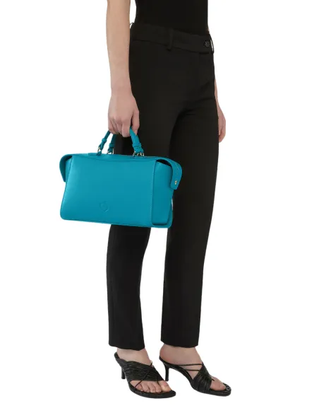 Bauletto Trussardi, teal