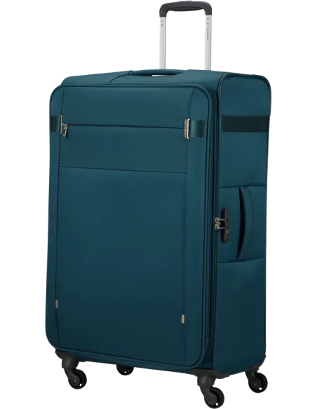 Samsonite Citybeat große erweiterbare Trolley, Petrol Blue