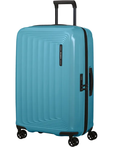 Trolley media misura Samsonite Nuon, metallic ocean blue