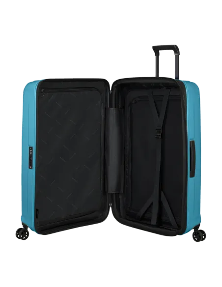 Samsonite Nuon Medium trolley in polycarbonate, metallic ocean blue