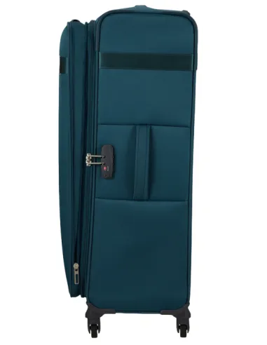 Valise trolley en tissu extensible de taille moyenne Samsonite Citybeat,  petrol blue