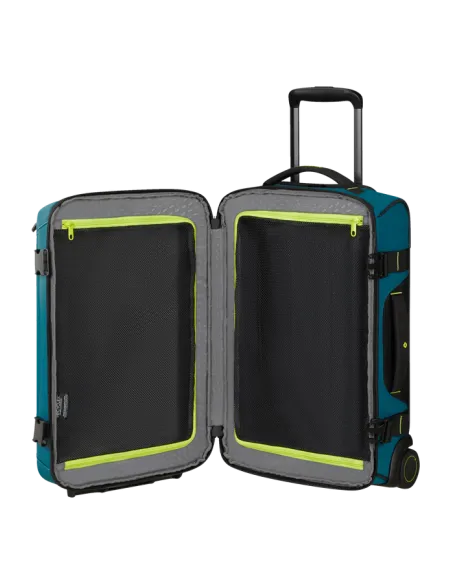 Trolley cabina a due scomparti Samsonite Ecodiver Petrol Blue Lime