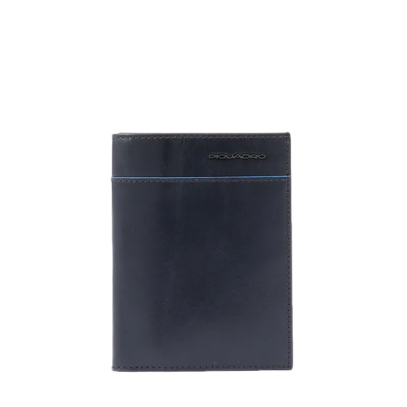 Portafogli verticale Piquadro Blue Square Revamp blu 2