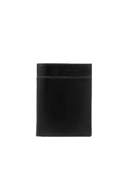 Piquadro B2 Revamp Billetero Vertical men's wallet with credit card and document facility, black