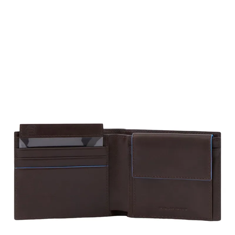 Piquadro B2 Revamp Men's wallet with coin pocket and flip...
