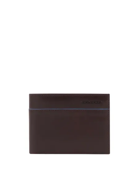 Piquadro B2 Revamp Geldbörse Herren mit Kreditkartenfächern und RFID-Blocker, Dunkelbraun
