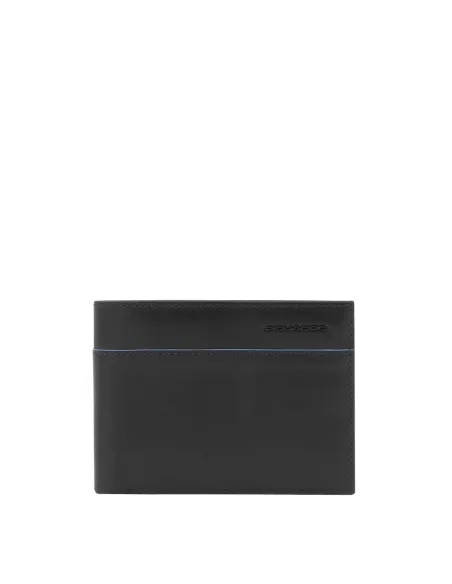 Piquadro B2 Revamp Geldbörse Herren mit Kreditkartenfächern und RFID-Blocker, schwarz