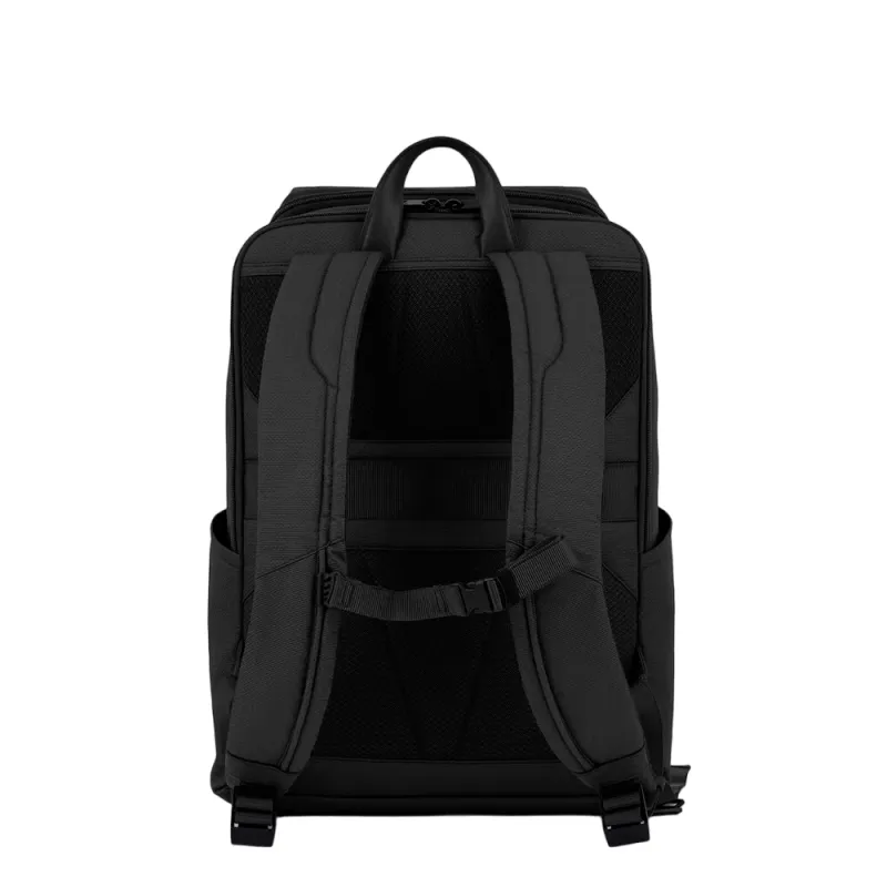 Zaino in tessuto e pelle Piquadro Gio porta pc da 15,6 nero 2