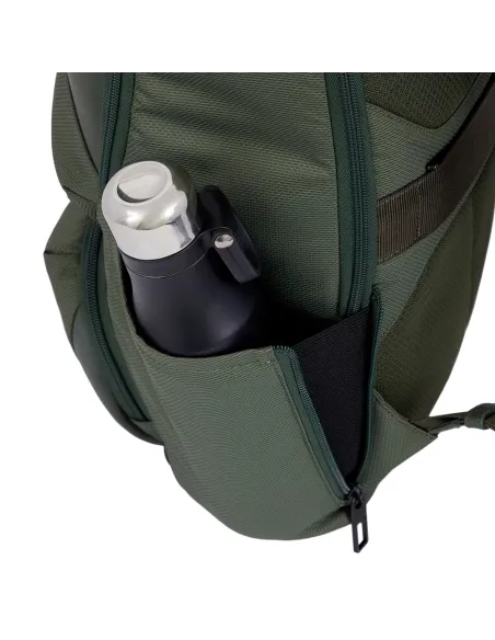 Zaino in tessuto e pelle Piquadro Gio porta pc da 15,6 verde