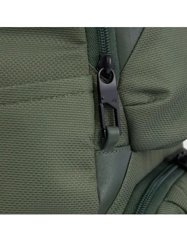 Zaino in tessuto e pelle Piquadro Gio...