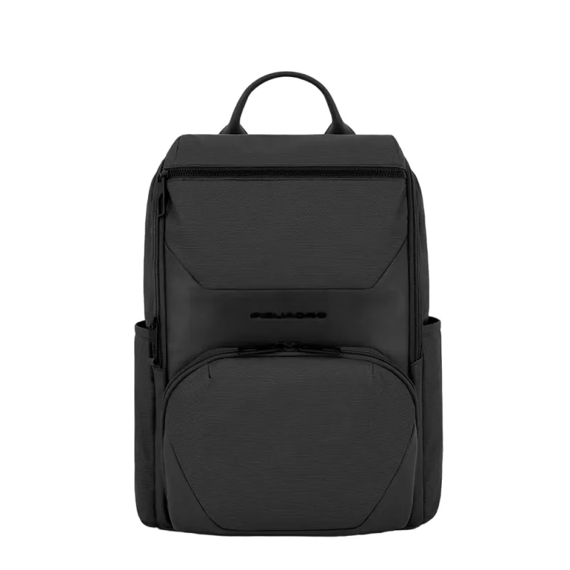 Piquadro Gio Laptop-Rucksack 14" mit iPad®-Fach, schwarz