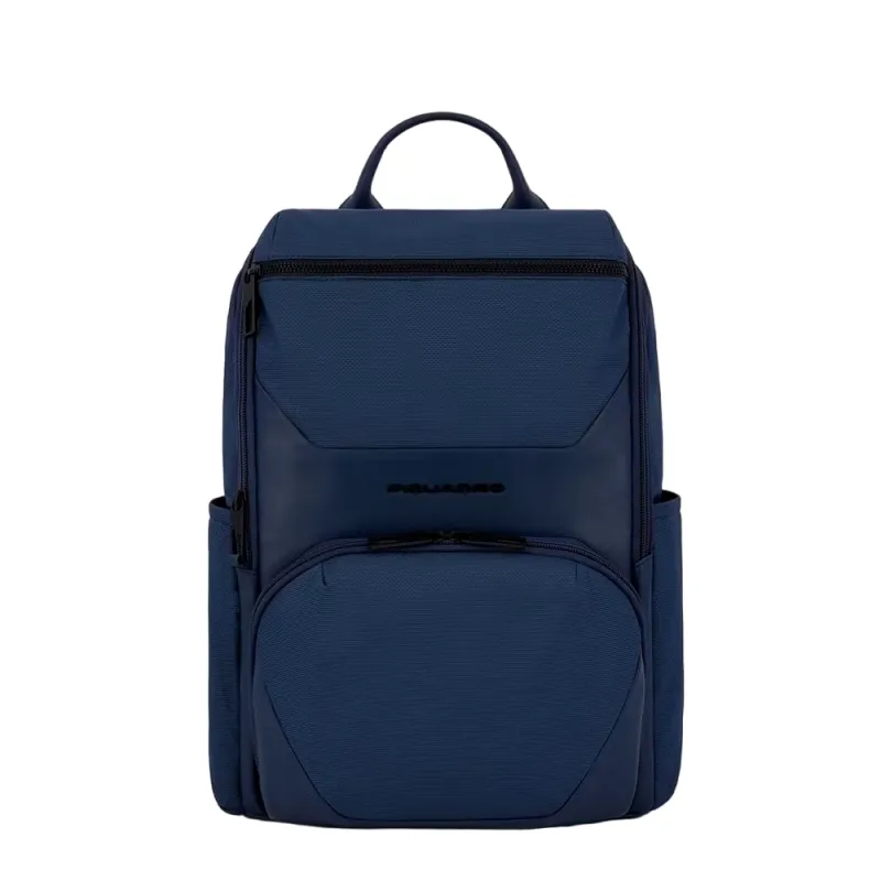 Piquadro Gio Laptop-Rucksack 14" mit iPad®-Fach, blau