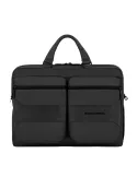 Piquadro Gio Laptoptasche auch als Rucksack tragbar, schwarz