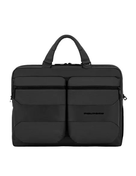 Piquadro Gio Convertible to backpack laptop briefcase, black