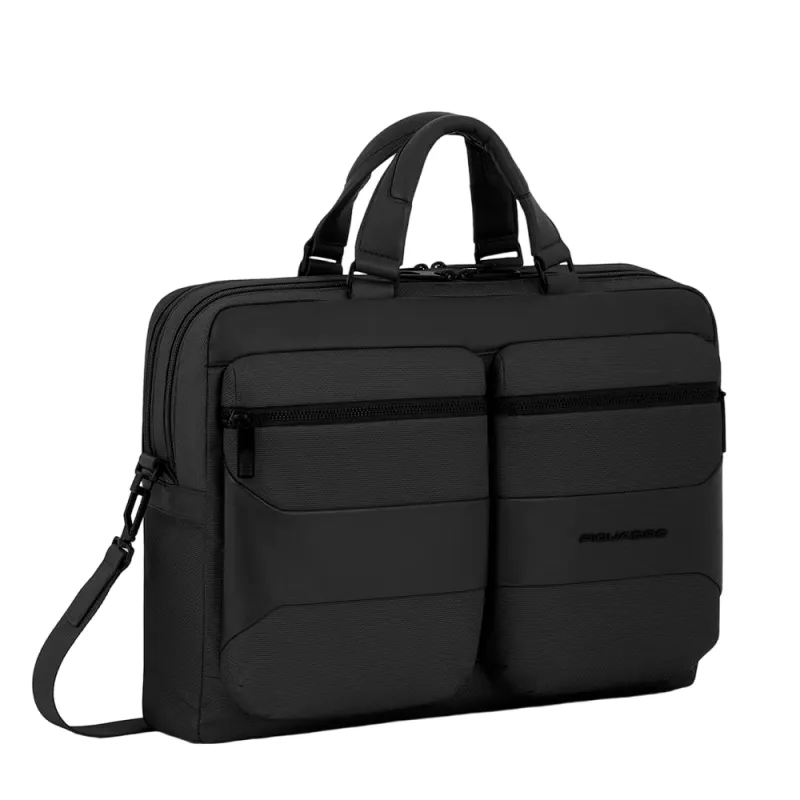 Cartella porta PC da15,6 portabile a zaino Piquadro Gio nera 2