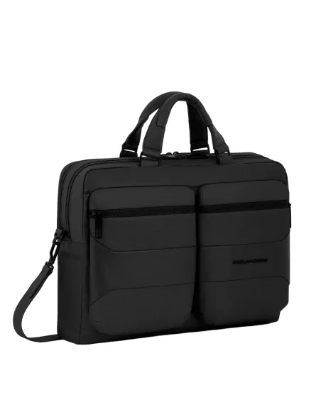 Piquadro Gio Convertible to backpack laptop briefcase, black