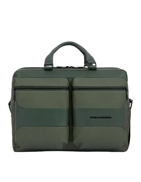 Cartella porta PC da15,6 portabile a zaino Piquadro Gio verde