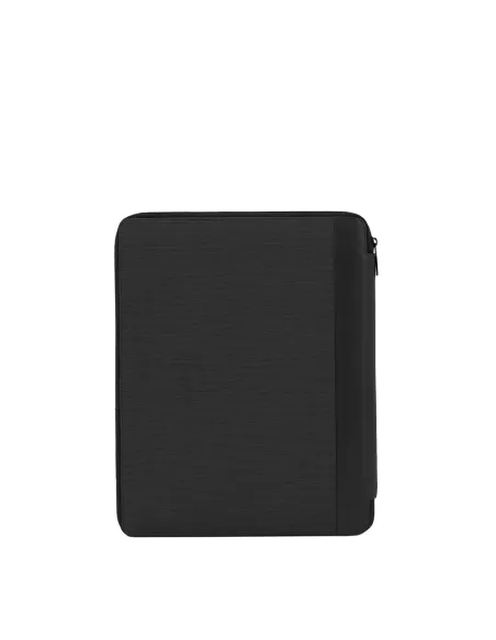 Piquadro Gio Schreibmappe aus rezykliertem Stoff und Leder, schwarz