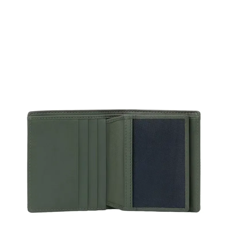 Piquadro Gio Kartenetui aus rezykliertem Stoff und Leder,...