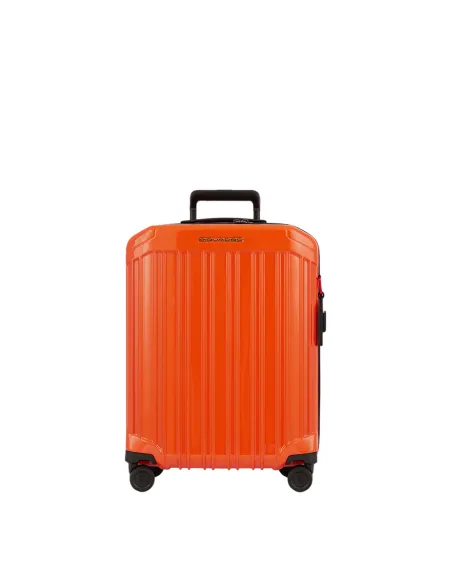 Trolley cabina Piquadro in policarbonato arancio