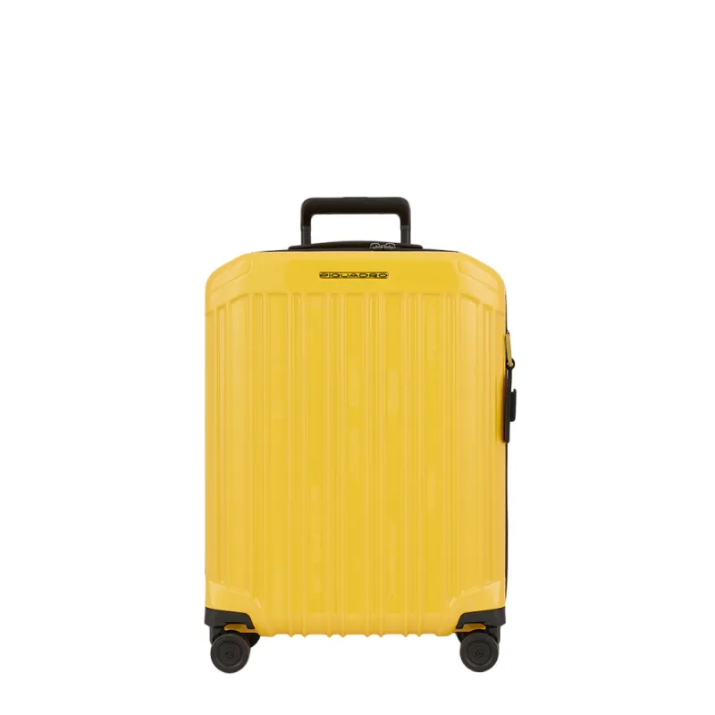 Piquadro PQ-Light Ultra slim spinner with TSA lock, yellow