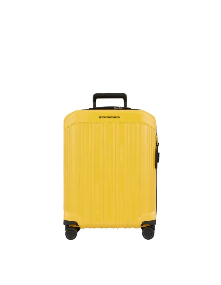 Piquadro PQ-Light Ultra slim spinner with TSA lock, yellow
