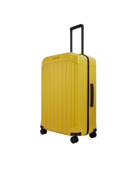 Piquadro PQ-Light Medium size, spinner with TSA lock, yellow