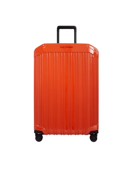Piquadro PQ-Light Großer 4-Rollen-Koffer mit TSA-Schloss, orange