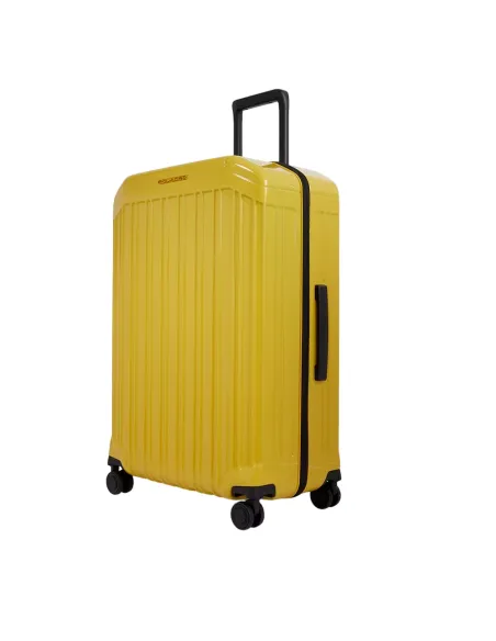 Trolley grande in policarbonato Piquadro PQ-Light, giallo