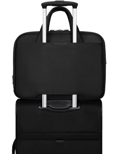 Samsonite PRO-DLX Expandable Computer Briefcase, black