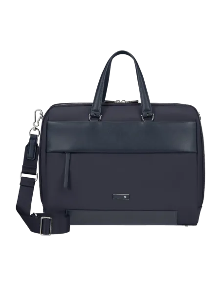 Samsonite Zalia 15.6" laptop briefcase with two compartments, blue
