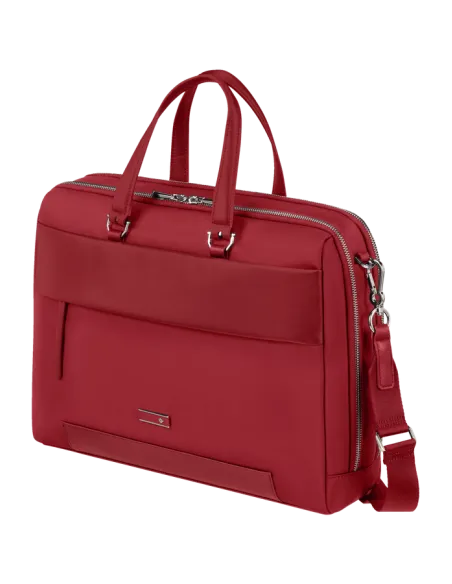 Samsonite Zalia 15.6" laptop briefcase with two compartments, dark red