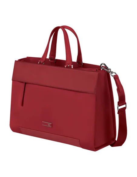 Shopping due manici con porta PC Samsonite Zalia rossa