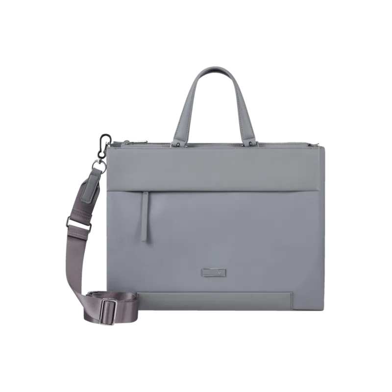 Shopping due manici con porta PC Samsonite Zalia grigia