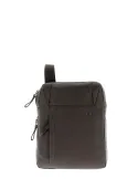 Piquadro Pan Herren-Umhängetasche aus Leder mit iPad®-Fach, Dunkelbraun