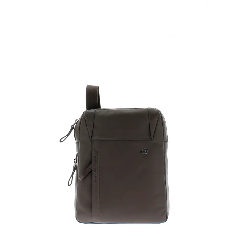 Borsello in pelle porta Ipad Piquadro marrone