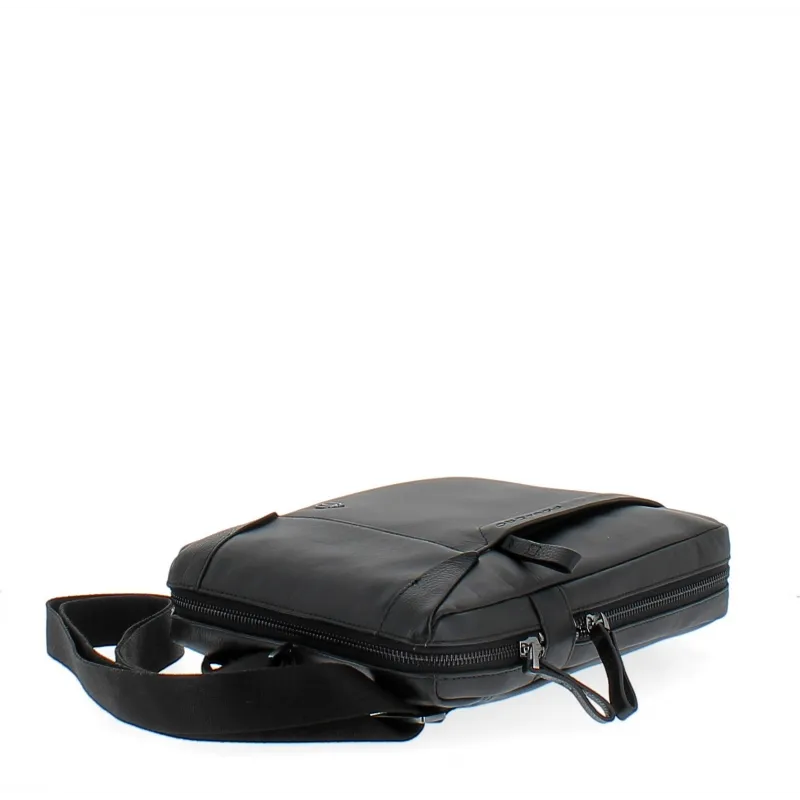 Borsello in pelle porta Ipad Piquadro nero 2