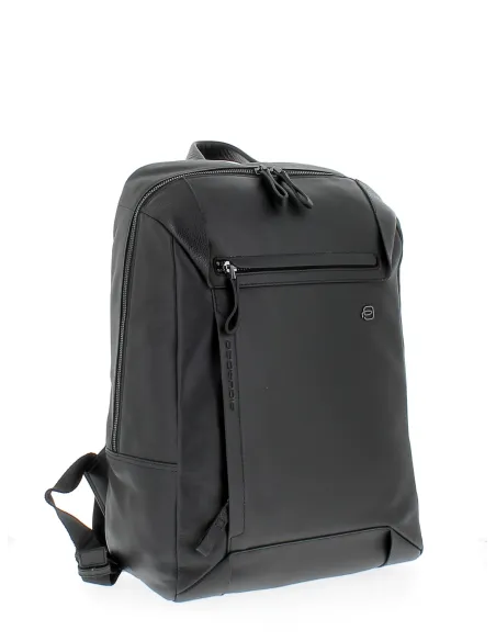 Piquadro Pan 14" computer backpack with iPad compartment, black