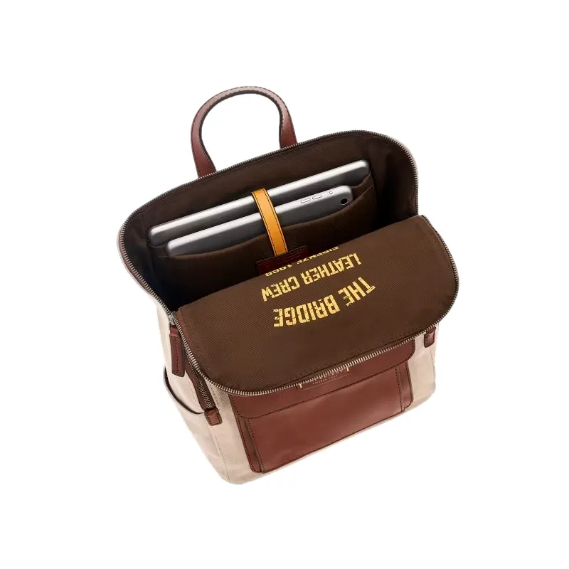 Zaino in tessuto e pelle The Bridge Alberto Wow 2