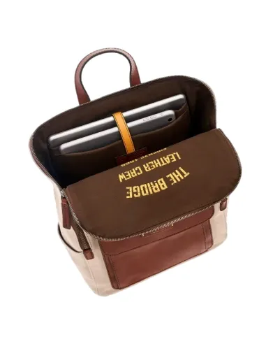 Zaino in tessuto e pelle The Bridge...