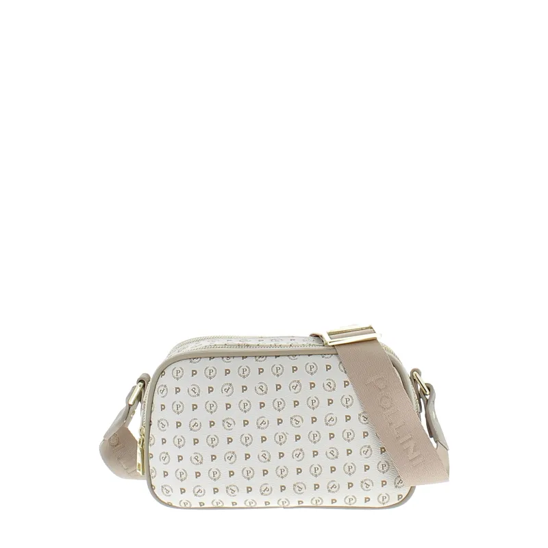 Pollini shoulder bag with two compartments ivory-ice