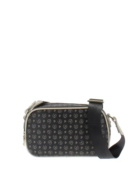 Pollini shoulder bag with two compartments black-ivory