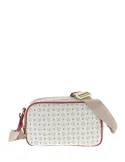 Pollini shoulder bag with two compartments ivory-red