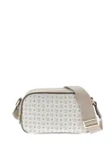 Pollini shoulder bag with two compartments ivory-brown
