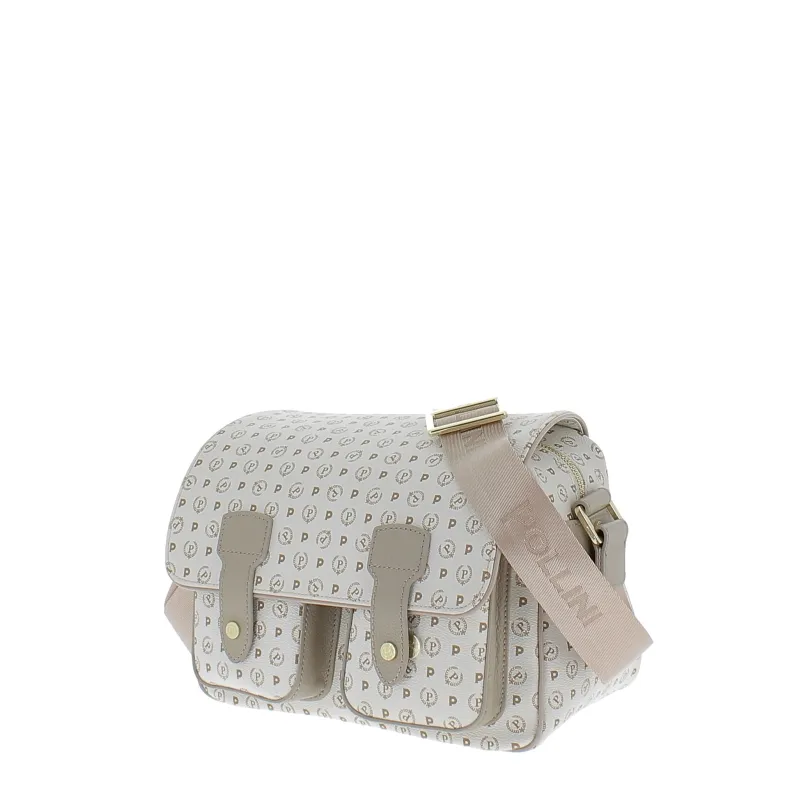 Pollini Heritage Mittlere Reporter-Tasche, Elfenbein-Eis 2