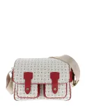 Pollini Heritage Mittlere Reporter-Tasche, elfenbein-rot