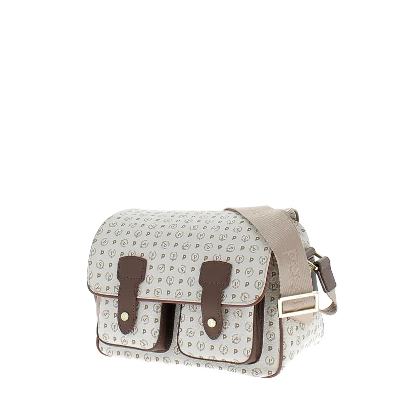 Pollini Heritage Medium Reporter bag, ivory-brown 2