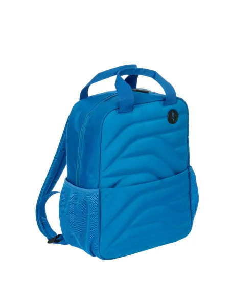 Zaino con porta computer con doppio manico Brics BY blu elettrico