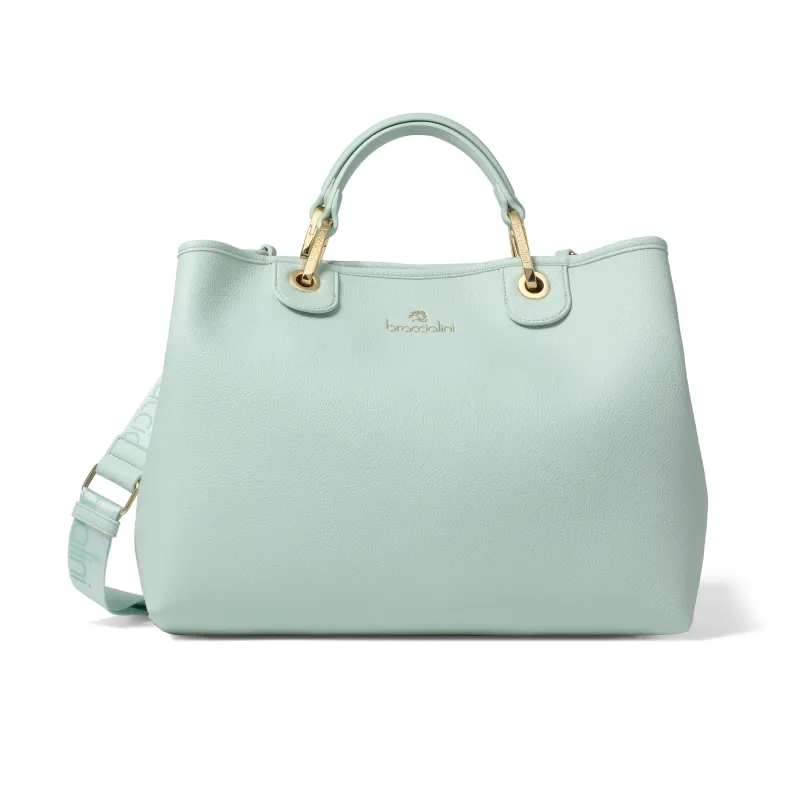 Borsa a mano Braccialini Beth celeste