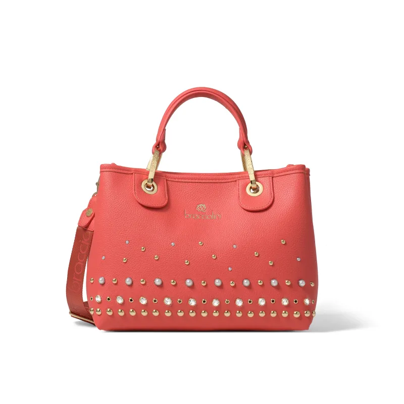 Braccialini Jewels Kleine Damentasche mit zwei Henkeln, rot
